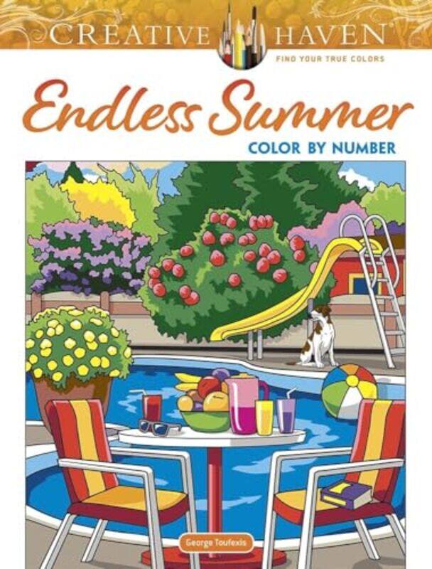 

Creative Haven Endless Summer Color by Number by George Toufexis-Paperback