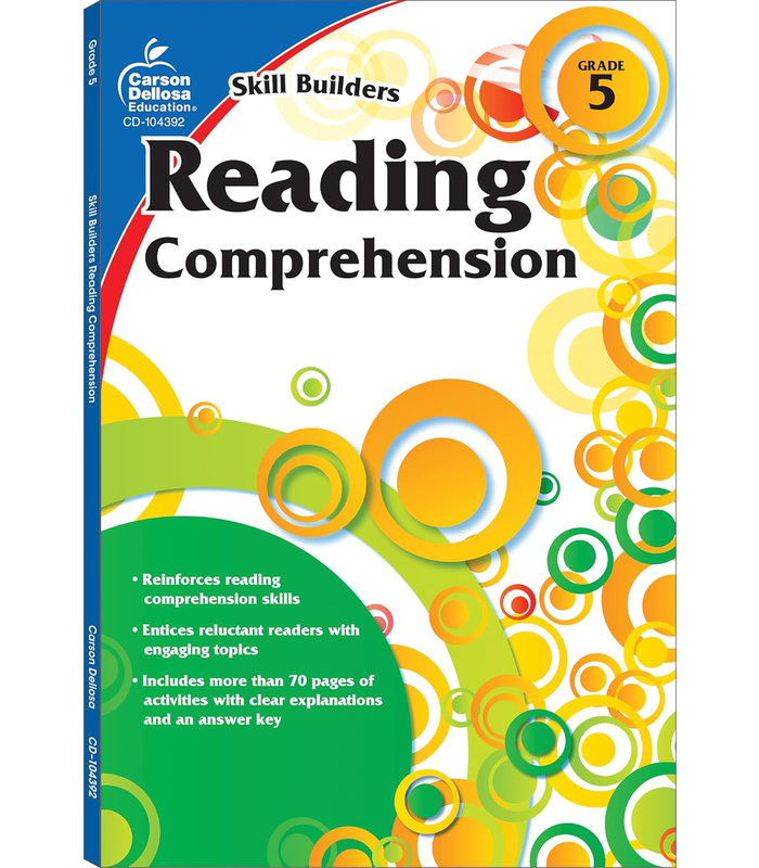 

Reading Comprehension, Grade 5, Paperback Book, By: Carson Dellosa Education