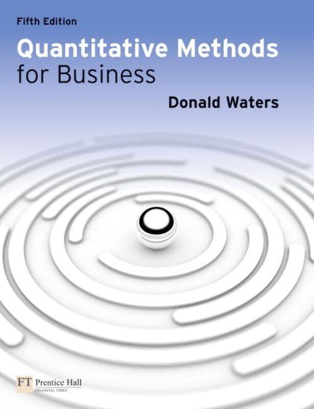 

Quantitative Methods for Business by Donald Waters-Paperback