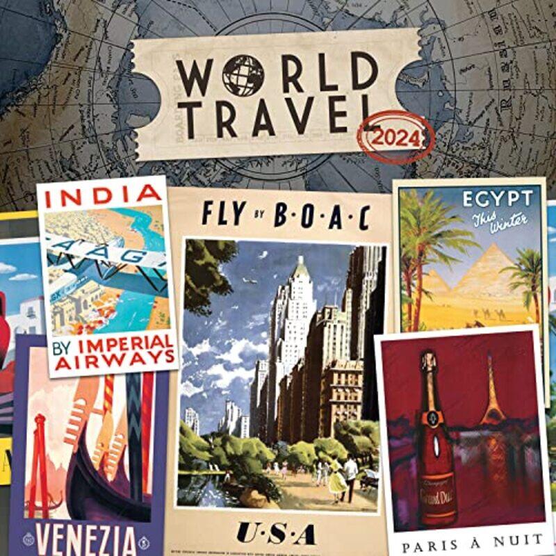 

2024 World Travel Wall Calendar by Calendars, Carousel Paperback