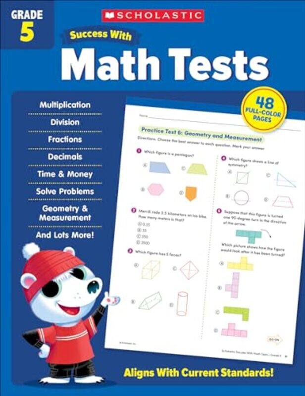 

Scholastic Success With Math Tests Grade 5 By Scholastic Teaching Resources -Paperback