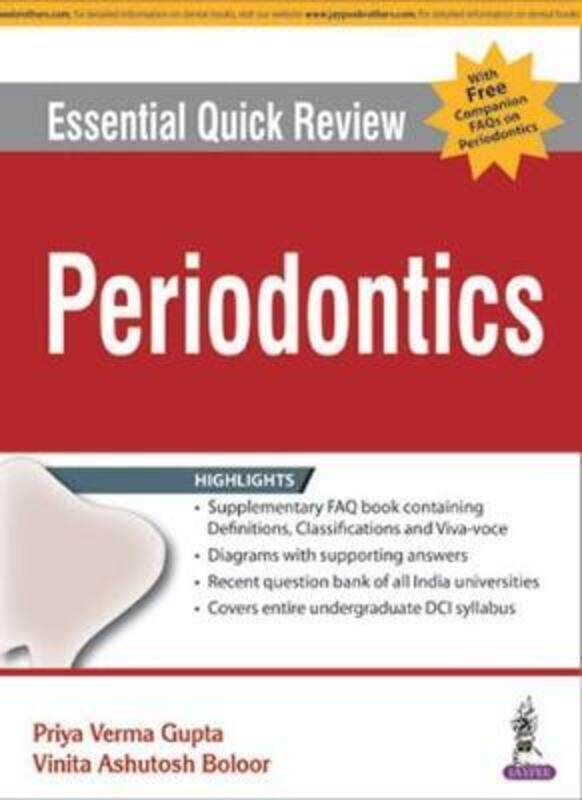 

Essential Quick Review PERIODONTICS.paperback,By :Gupta, Verma Priya - Boloor, Ashutosh Vinita