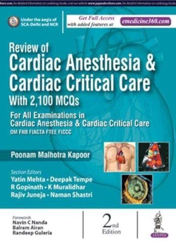 

Review Of Cardiac Anesthesia And Cardiac Critical Care With 2100 Mcqs,Paperback By Kapoor, Poonam Malhotra