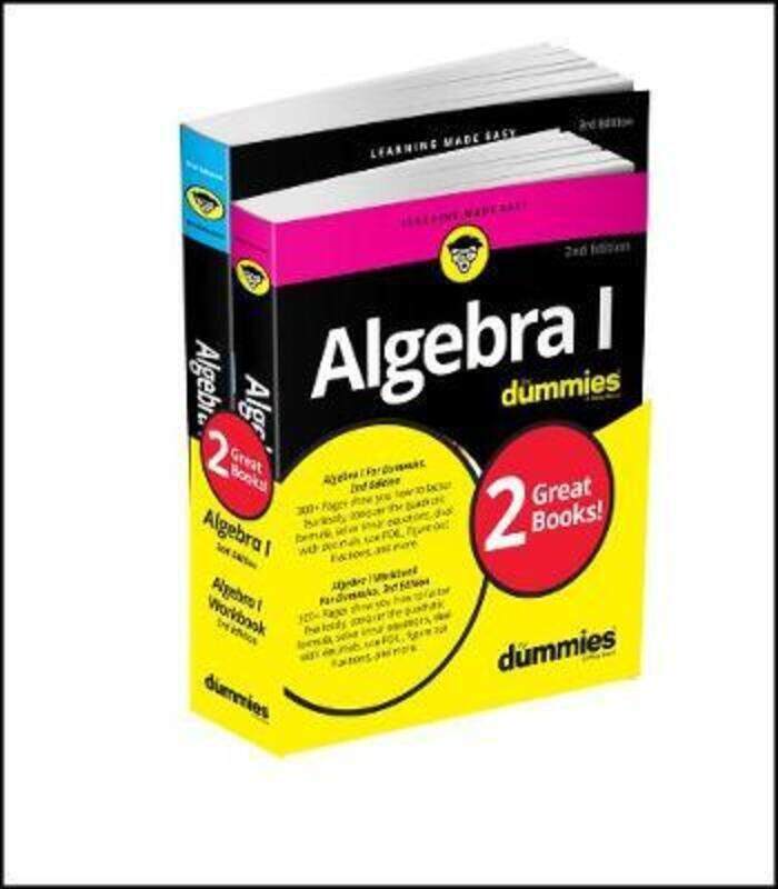 

Algebra I For Dummies Book + Workbook Bundle