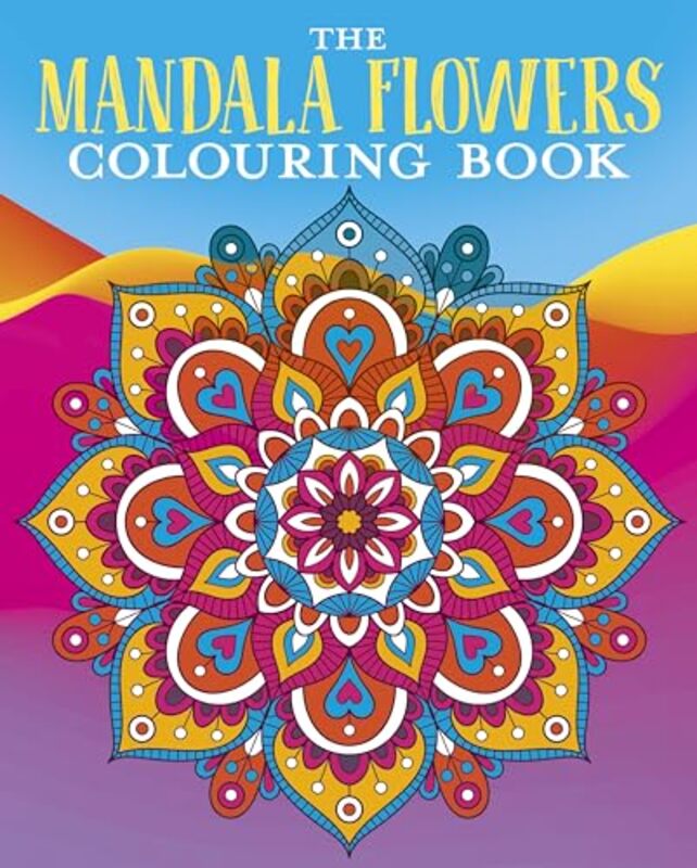 Mandala Flowers Colouring Book by David Woodroffe Paperback