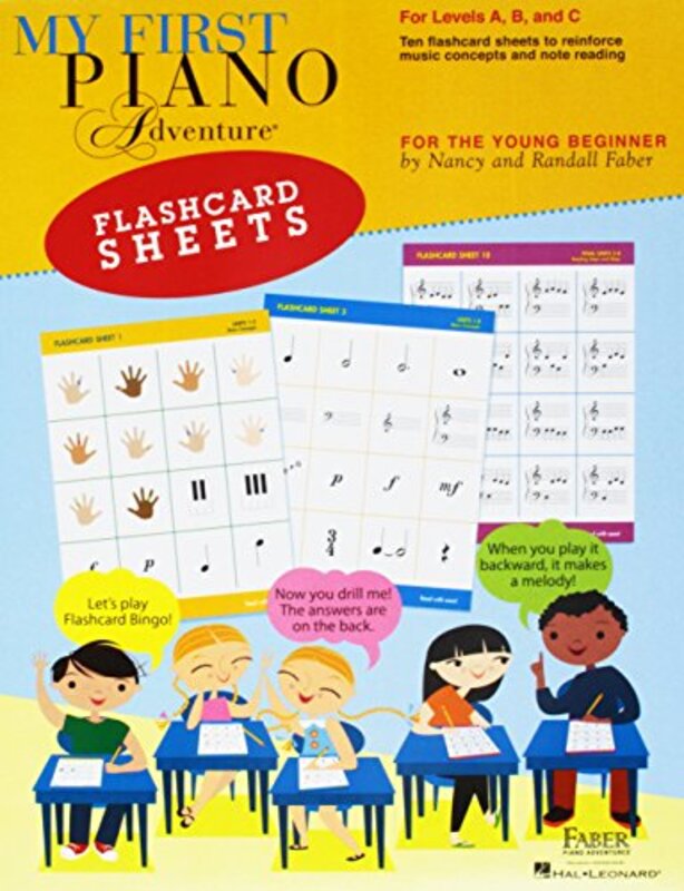 My First Piano Adventure Flashcard Sheets For The Young Beginner By Faber, Nancy - Faber, Randall -Paperback