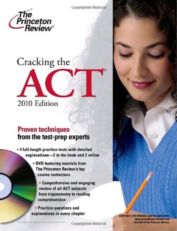 Cracking the ACT with DVD, 2010 Edition (College Test Preparation), Paperback Book, By: Princeton Review