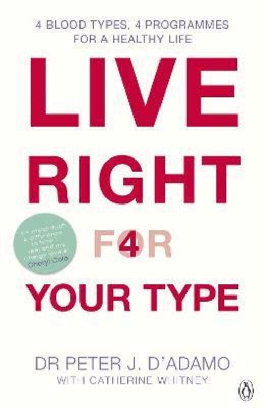 

Live Right for Your Type,Paperback,ByPeter D'Adamo