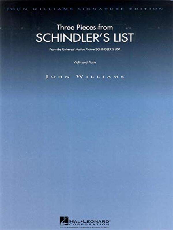 

Three Pieces From Schindlers List For Vi By Violin & Piano - Paperback