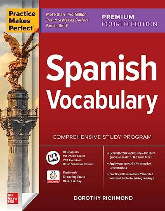 

Practice Makes Perfect Spanish Vocabulary Premium Fourth Edition by Leyla J Keough-Paperback