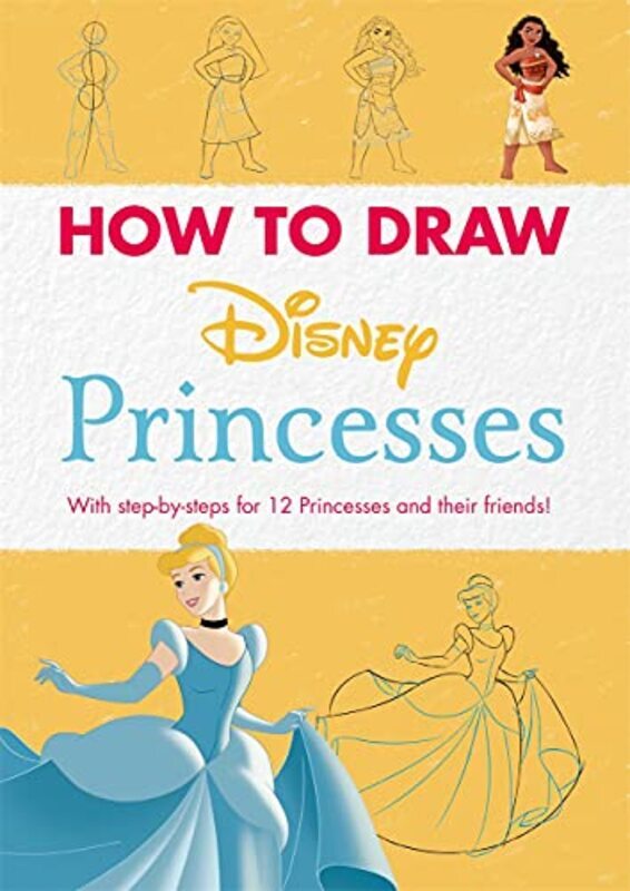 

Disney How To Draw Princesses With Stepbysteps For 12 Princesses And Their Friends by Walt Disney Company Ltd. -Paperback