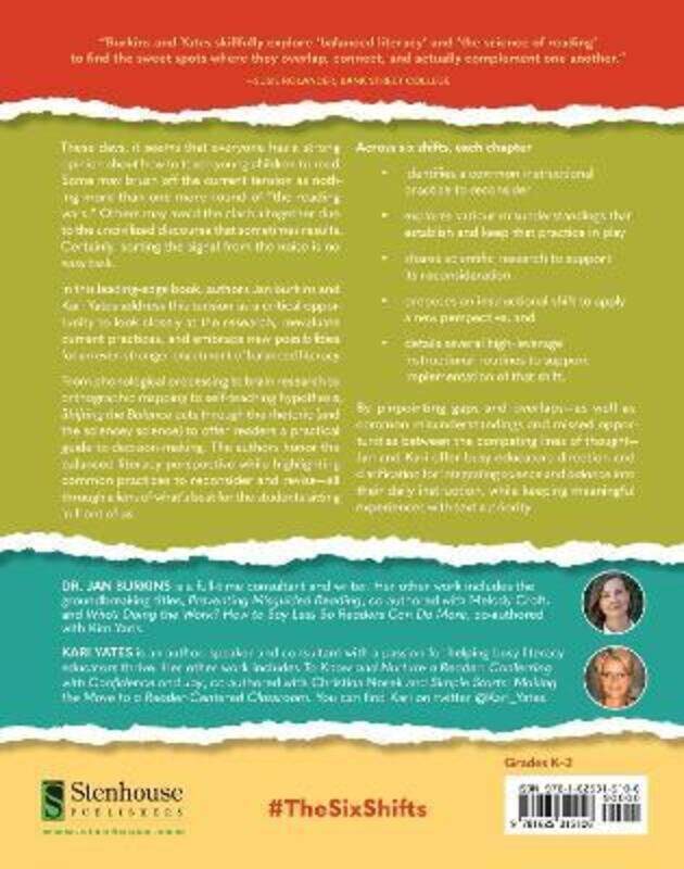 

Shifting the Balance: 6 Ways to Bring the Science of Reading into the Balanced Literacy Classroom,Paperback, By:Burkins, Jan - Yates, Kari