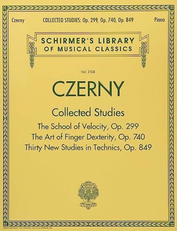 

Collected Studies Op 299 Op 740 Op 849 by Czerny, Carl..Paperback