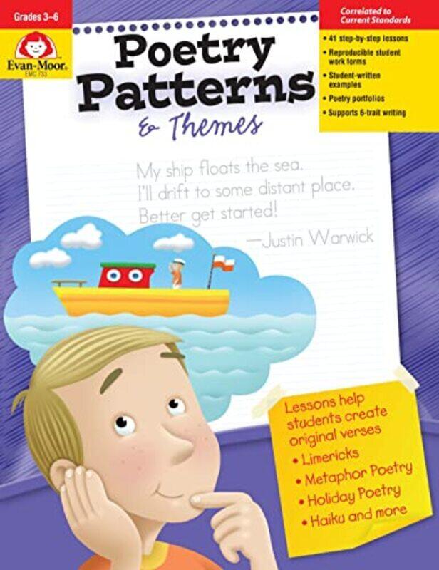 

Poetry Patterns & Themes, Grade 3 - 6 Teacher Resource , Paperback by Evan-Moor Corporation