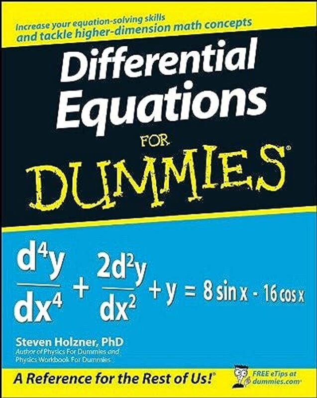 Differential Equations For Dummies , Paperback by Steven Holzner