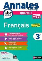 Annales Brevet Francais 2024 Corrige By BOUHOURS THOMAS Paperback