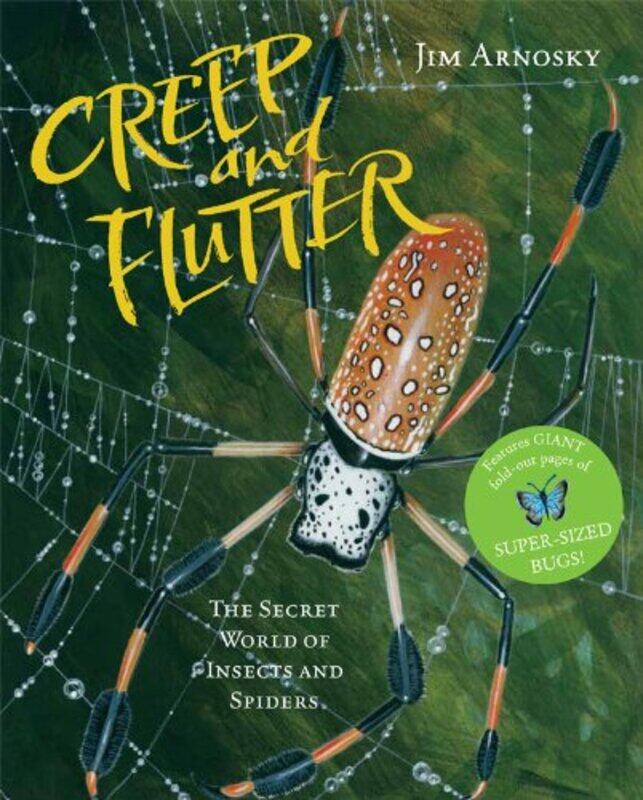 

Creep and Flutter: The Secret World of Insects and Spiders, Hardcover Book, By: Jim Arnosky