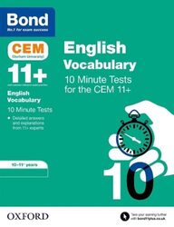 Bond 11+ Cem Vocabulary 10 Minute Tests Ready For The 2024 Exam 1011 Years by Jenkins, Christine Paperback