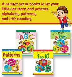 WRITE AND PRACTICE CAPITAL LETTERS, SMALL LETTERS, PATTERNS AND NUMBERS 1 TO 10.: (A SET OF 4 BOOKS) , Paperback by RUPA, RUPA