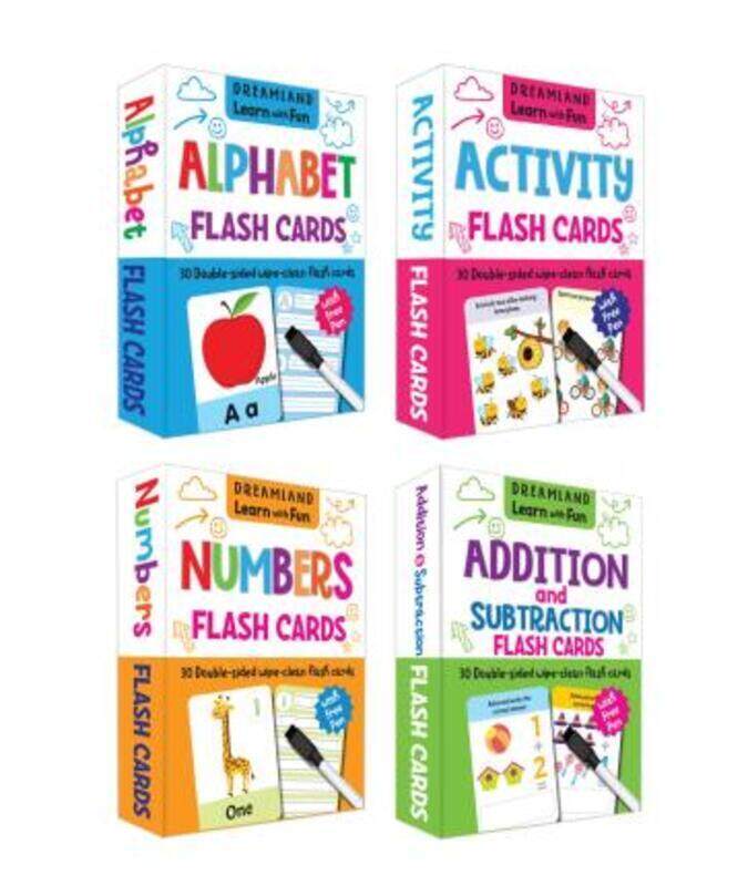 

Flash Cards Pack- Alphabet, Numbers, Addition and Subtraction, Activity, 120 Flash Cards with Free