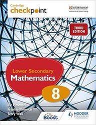 Cambridge Checkpoint Lower Secondary Mathematics Student'S Book 8 By Frankie Pimentel Paperback