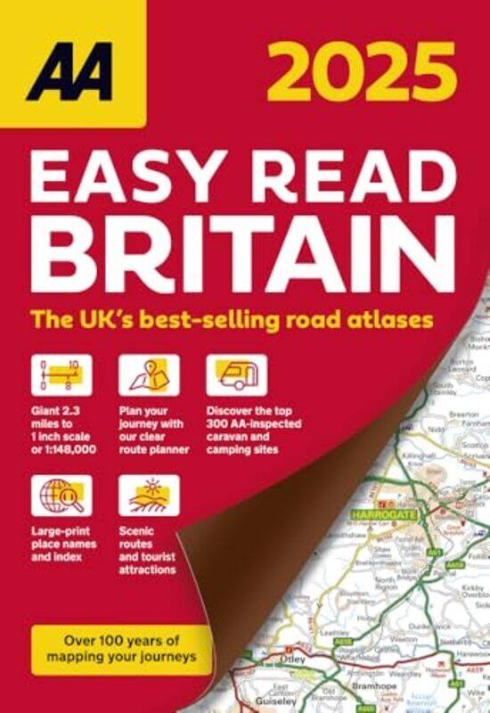 

AA Easy Read Atlas Britain 2025 by -Paperback