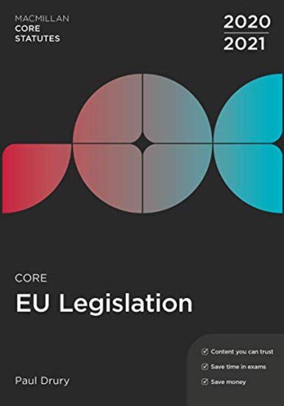

Core EU Legislation 202021 by Paul Newcastle-upon-Tyne, UK Drury-Paperback