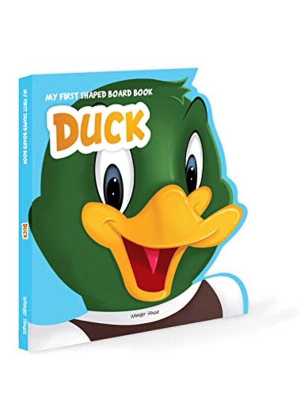 

My First Shaped Board book Duck, DieCut Animals, Picture Book for Children Paperback by Wonder House Books