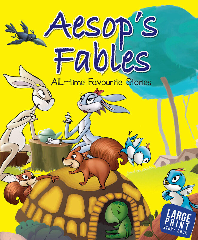 

Aesops Fables: All Time Favourite Stories: Large Print, Hardcover Book, By: Om Books Editorial Team