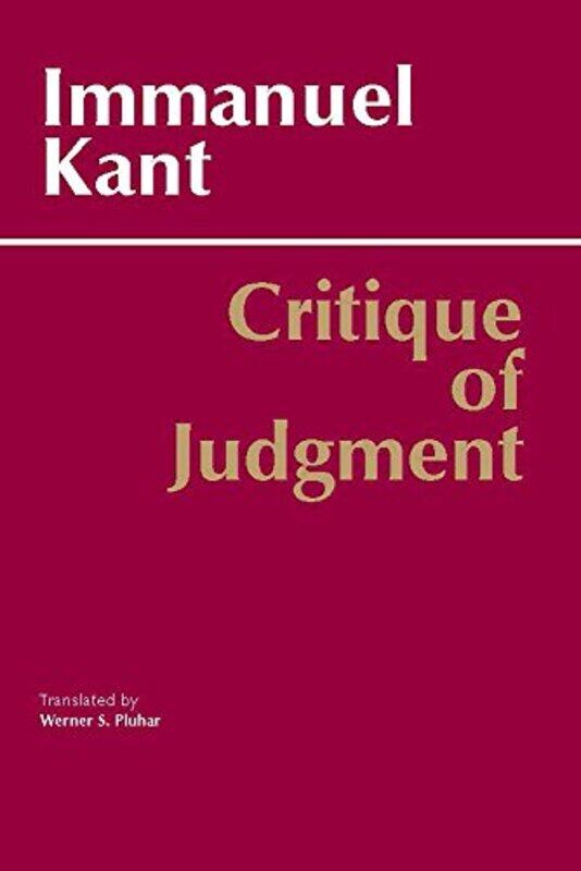 

Critique Of Judgment by Immanuel KantWerner S Pluhar-Paperback