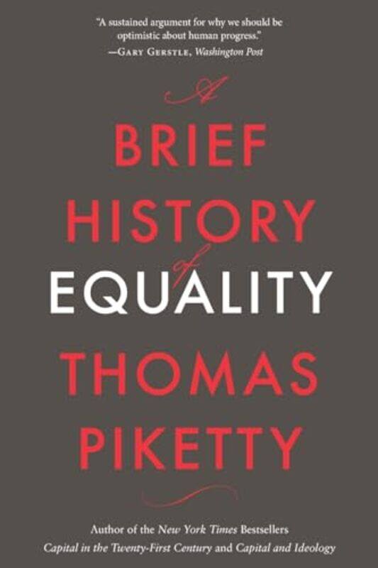 

Brief History Of Equality By Piketty Thomas - Paperback