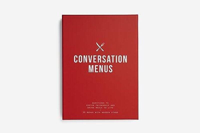 

Conversation Menus questions to foster friendship and bring meals to life by The School of Life Paperback
