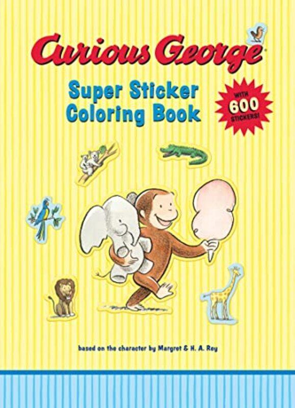 

Curious George Super Sticker Coloring Book , Paperback by Rey, H A