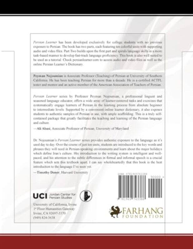 

Persian Learner Part Two by Basil Bernstein-Paperback