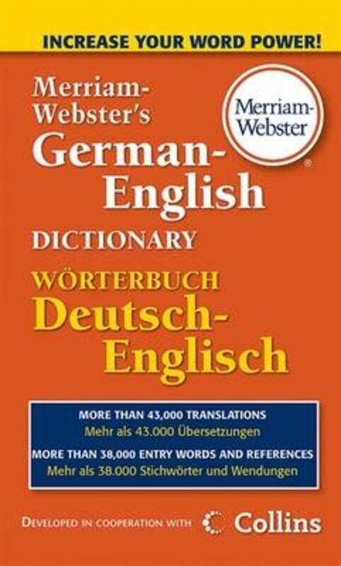 

M-W German-English Dictionary.paperback,By :Merriam-Webster Inc