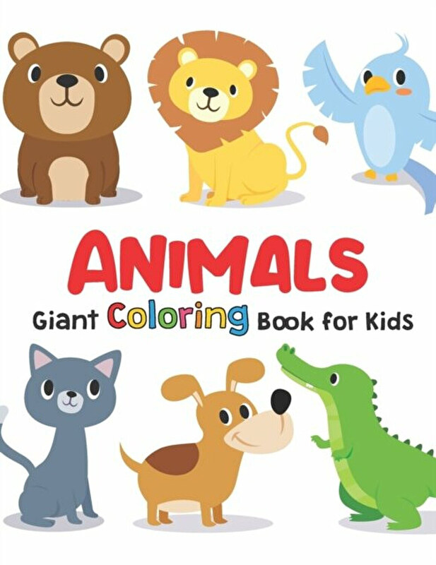 

Giant Coloring Books For Kids: Animals: Big Coloring Books For Toddlers, Kid, Baby, Early Learning, Paperback Book, By: Giant Coloring Happy Smart Tod