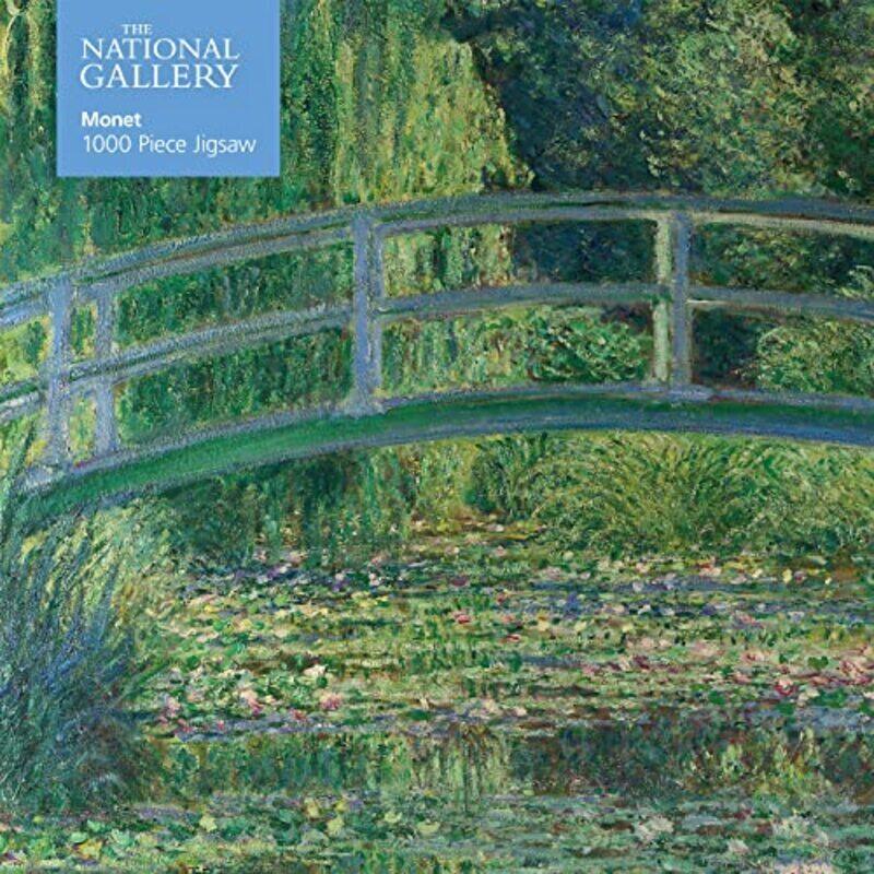 

Adult Jigsaw Puzzle National Gallery Monet: Bridge Over Lily Pond: 1000-Piece Jigsaw Puzzles By Flame Tree Studio Hardcover