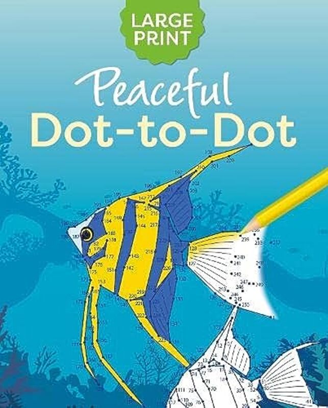 Large Print Peaceful Dot-to-Dot,Paperback by Willow, Tansy