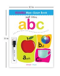 Reusable Wipe And Clean Book - Small Letters: Write And Practice Small Letters, Paperback Book, By: Wonder House Books