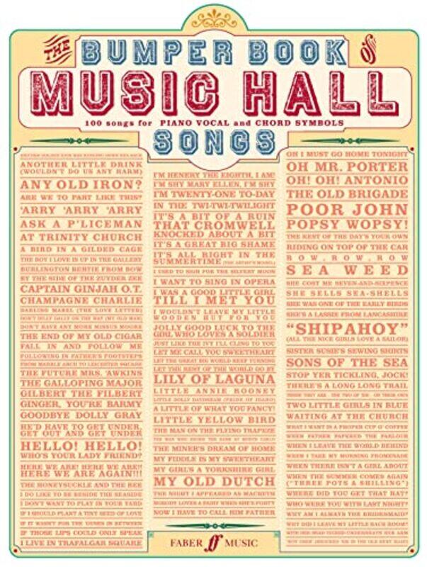 

Bumper Book Of Music Hall Songs by Petra University of Michigan Ann Arbor USA Kuppers-Paperback