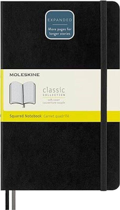 

Expanded Large Squared Softcover Notebook Black
