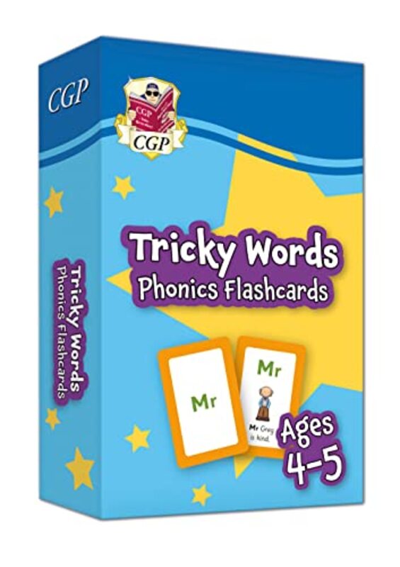 Tricky Words Phonics Flashcards For Ages 45 Reception By CGP Books - CGP Books Hardcover