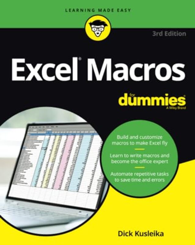 Excel Macros For Dummies by Dick Kusleika-Paperback