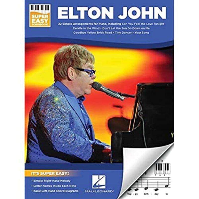 

Elton John Super Easy Songbk By Piano - Paperback