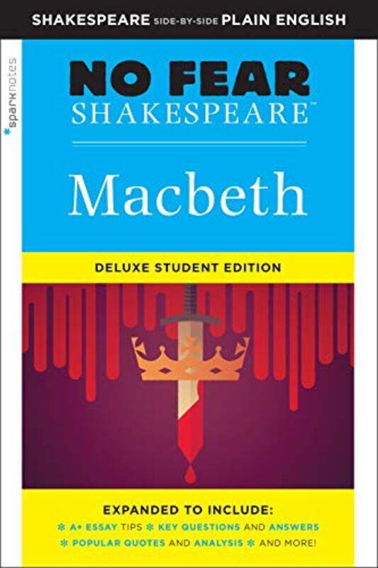 

Macbeth No Fear Shakespeare Deluxe By Sparknotes - Paperback