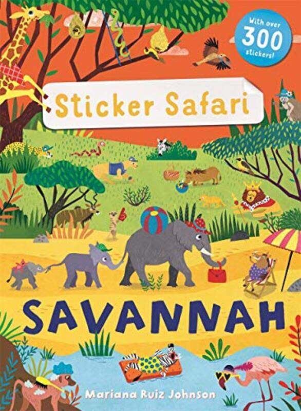 

Sticker Safari Savannah by David Currell-Paperback