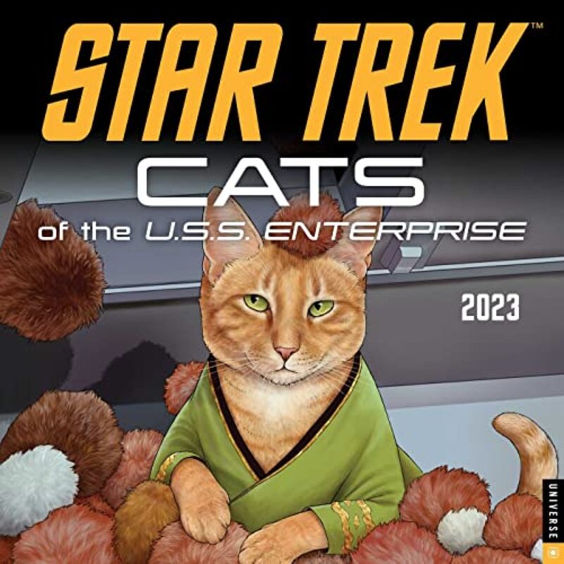 Star Trek: Cats of the U.S.S. Enterprise 2023 Wall Calendar,Paperback,By:Cbs