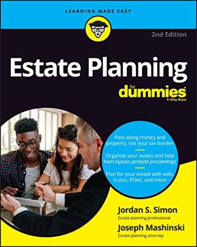 

Estate Planning For Dummies by Jordan S Venture West Group SimonJoseph Mashinski-Paperback