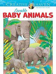 Creative Haven Lovable Baby Animals Coloring Book by Marty Noble-Paperback