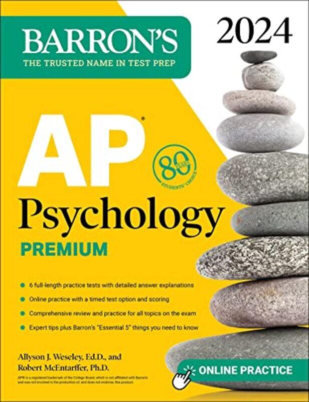 

AP Psychology Premium 2024 Comprehensive Review With 6 Practice Tests an Online Timed Test Option by Allyson J WeseleyRobert McEntarffer-Paperback